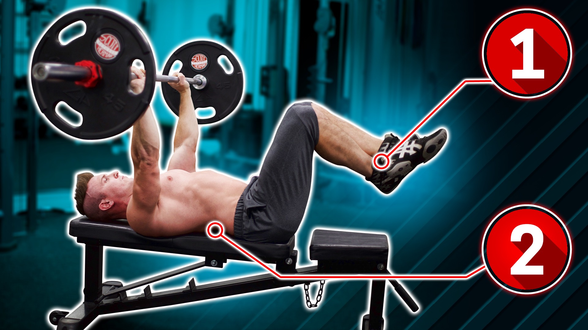 Benching With Feet Up Faster Chest Growth Muscular Strength