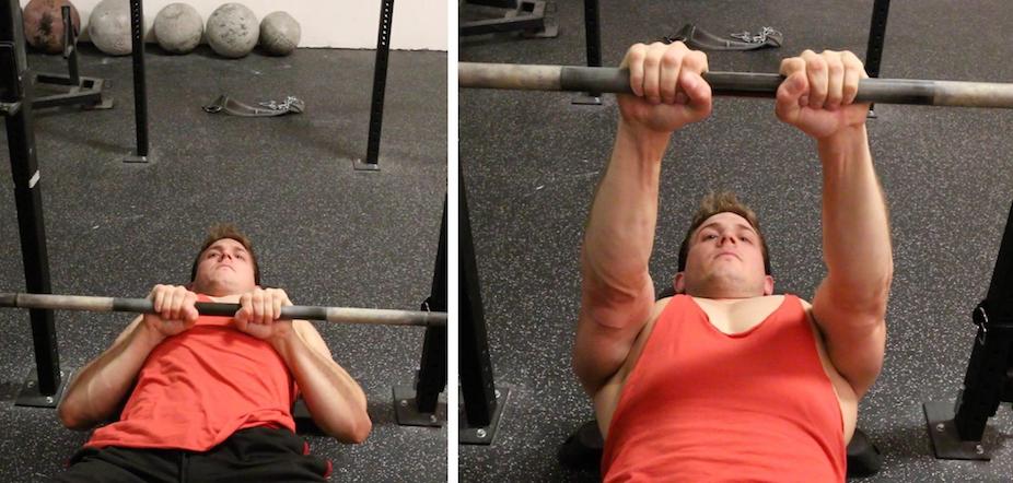 triceps close grip dumbbell press